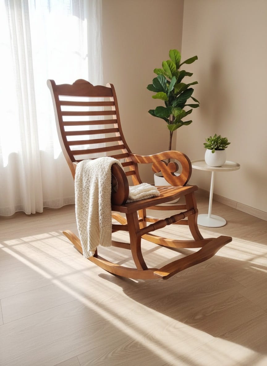 Teak Rocking Chair