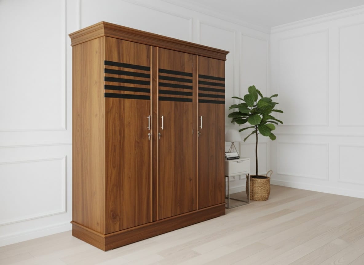 Teak Wardrobe - Three Doors