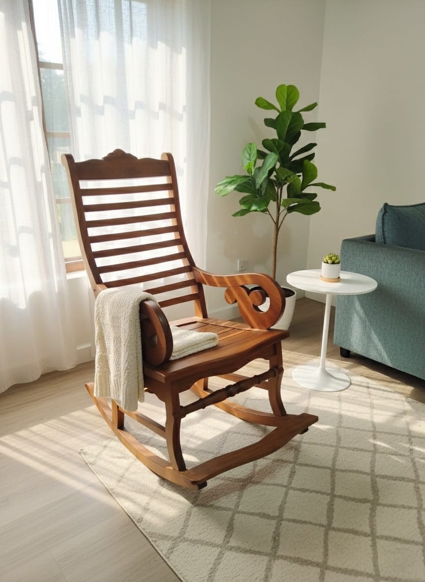 Teak Rocking Chair