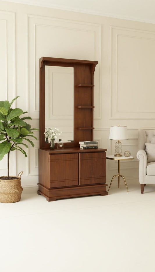 Linear Teak Dressing Table