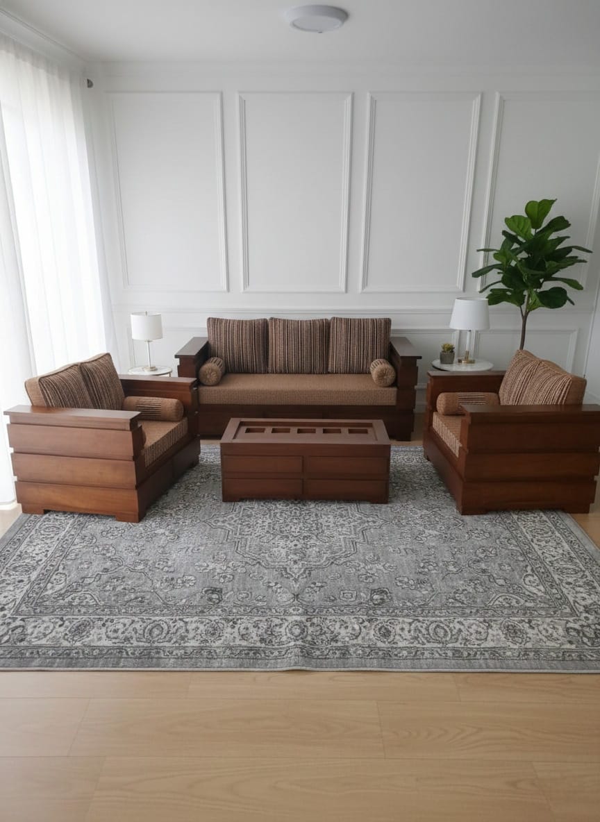 The Heritage Lounge Teak Sofa Set